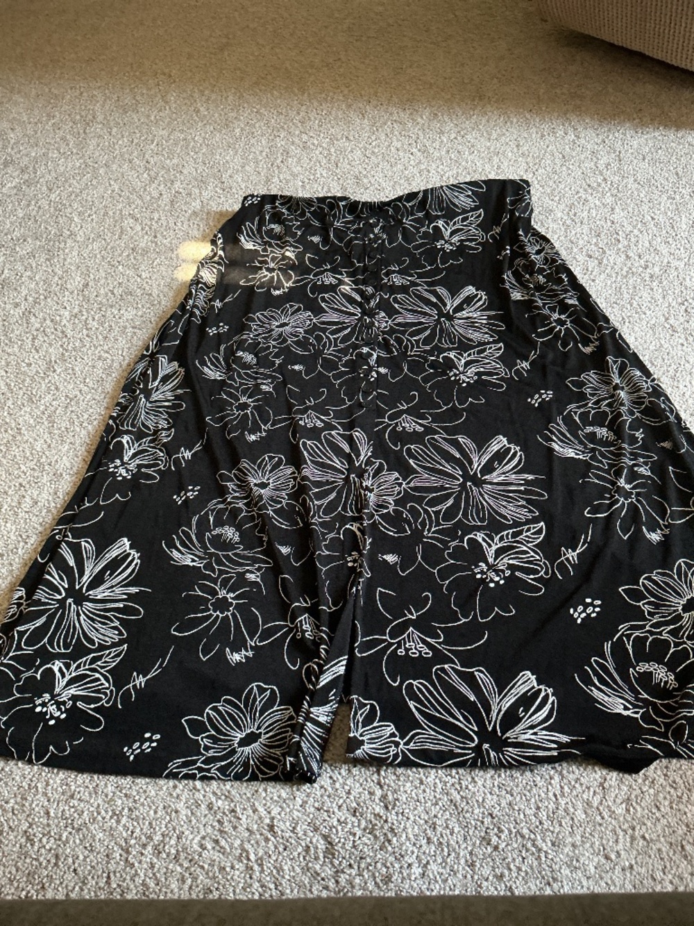 Briggs of New York 2X Black & White Maxi Skirt
